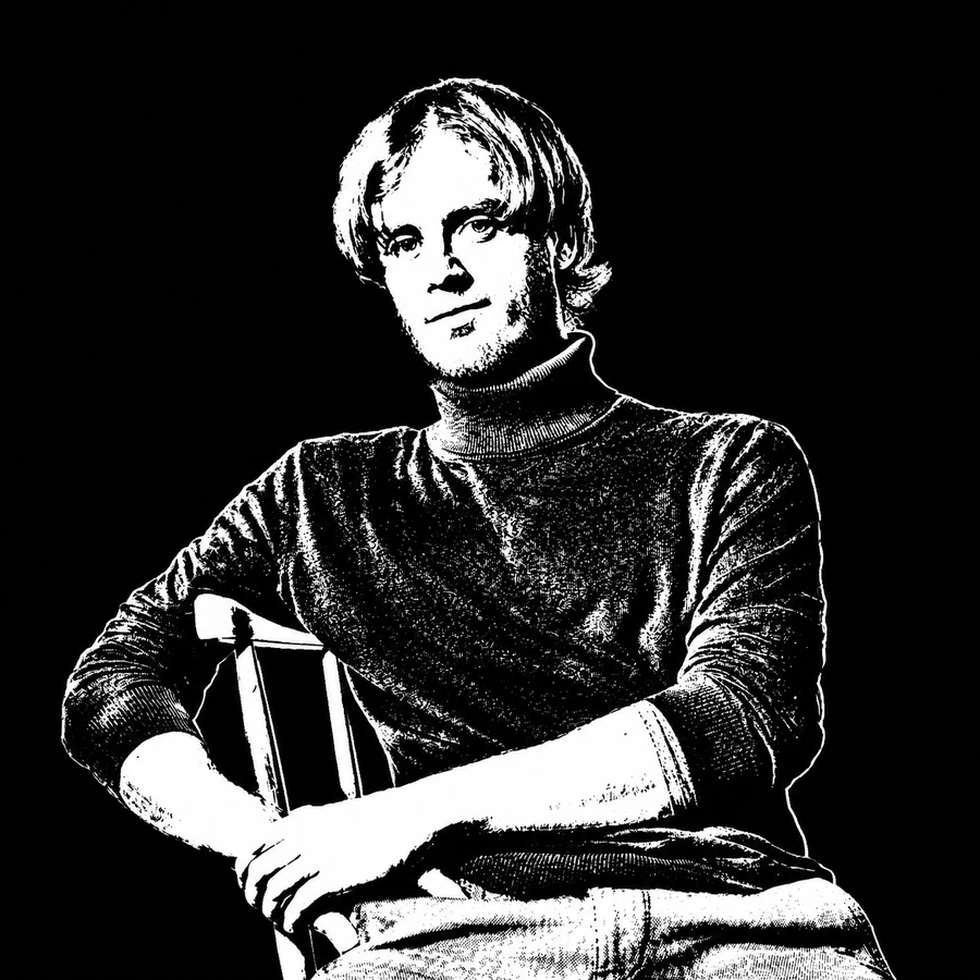 Stilisiertes Porträt von Victor Kreutzer